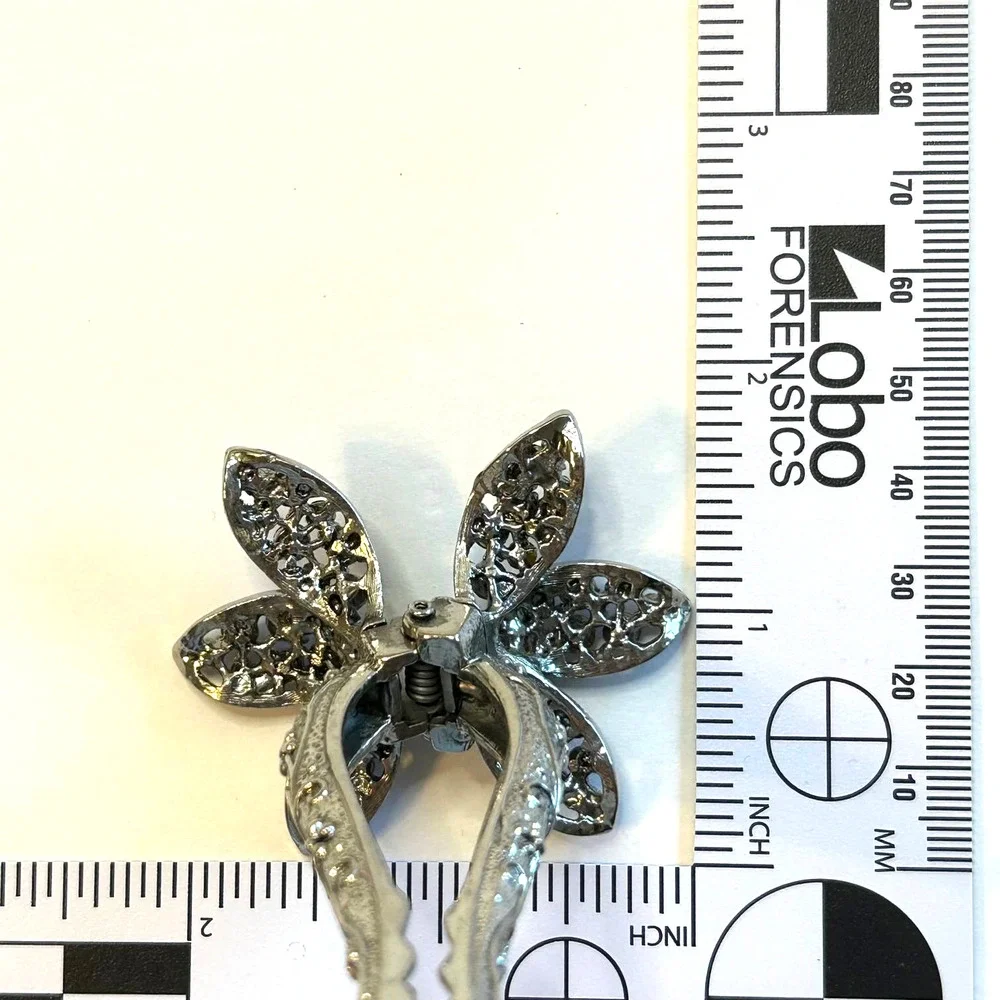 Vintage‎ AB Rhinestone Flower Hair Clip